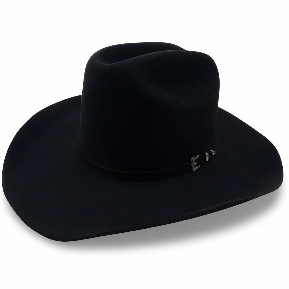 Resistol 20X Beaver Black Gold Cattleman Cowboy Hat 7 1/2 + Hard Case Excellent